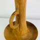 Brutalist candle holder made of solid wood