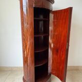 Somno “Column” or Cylindrical Cabinet, in flamed mahogany, Copenhagen, 1830-1840