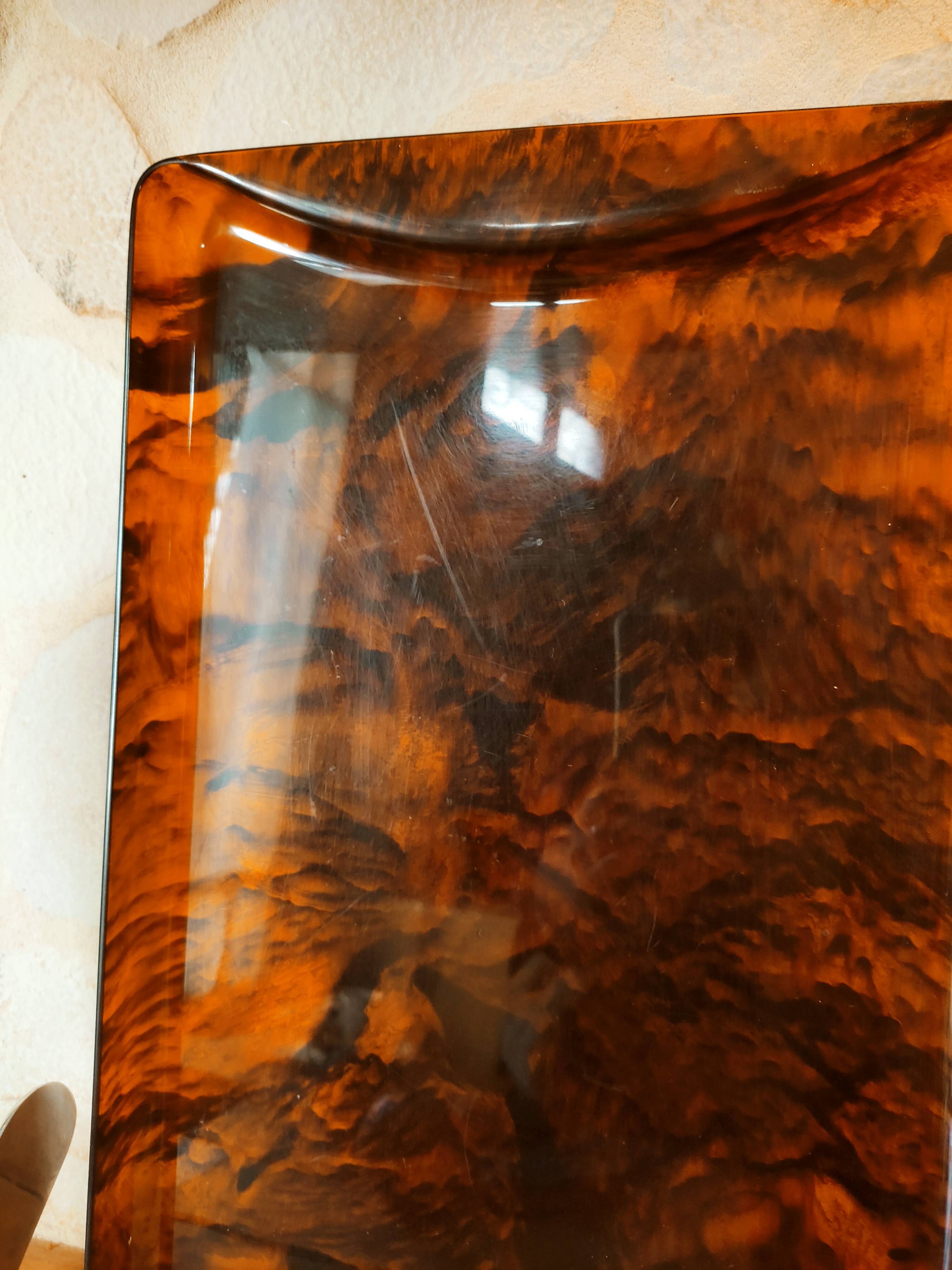 Guzzini tray in lucite