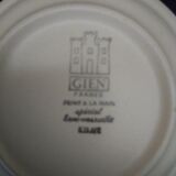 Service à café en grès de Gien cafetière et 10 tasses
