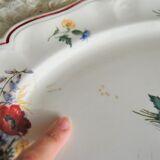 Flowery dish "Agreste" Sarreguemines