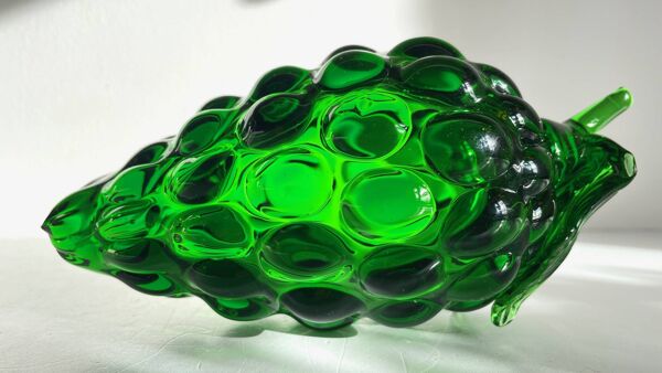 Grappe de RAISIN Verre Vert VINTAGE