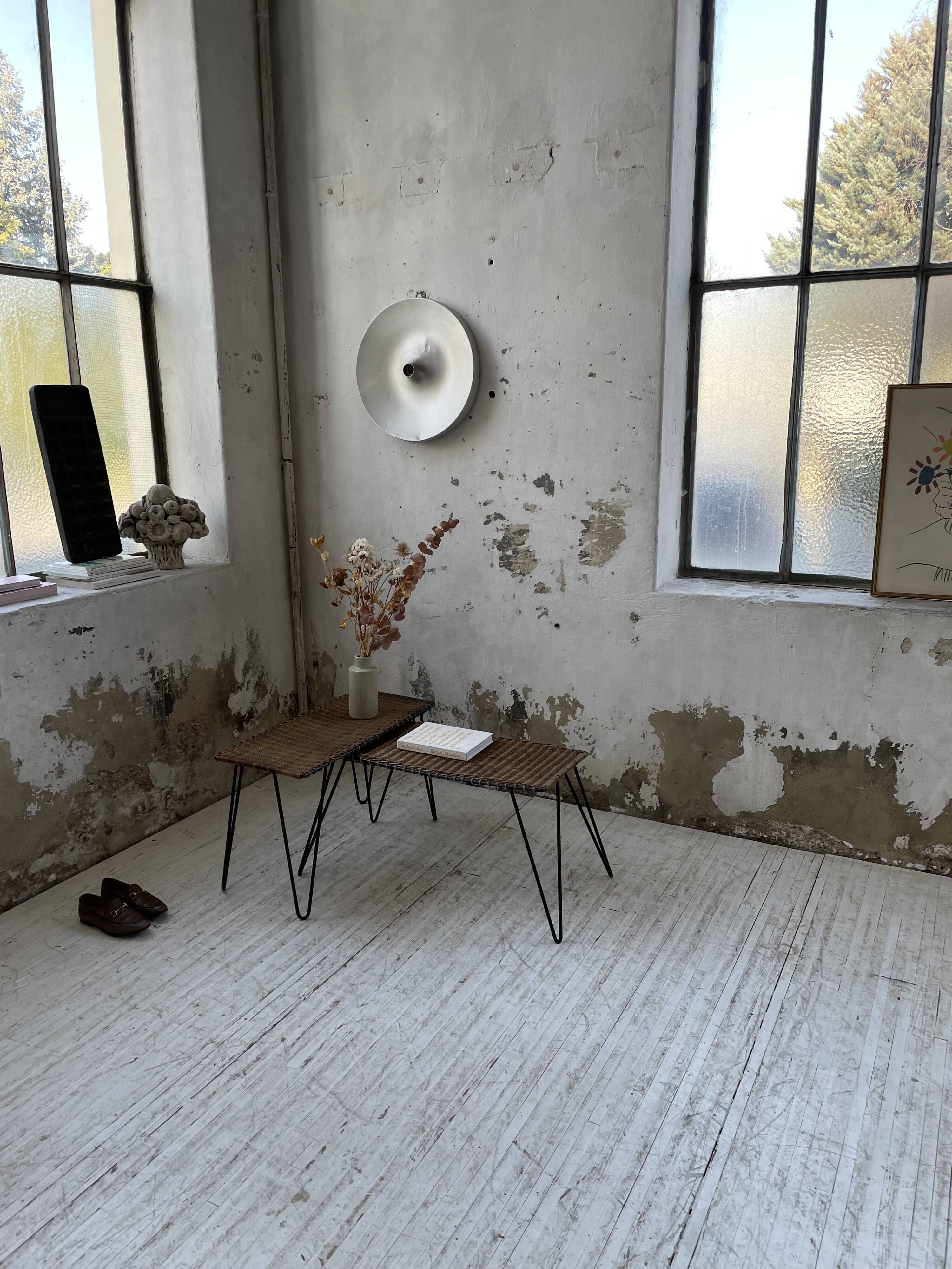 Duo of wicker tables RaouDuo of wicker tables Raoul Guysl Guys