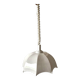 Vintage white ceramic up-and-down pendant light