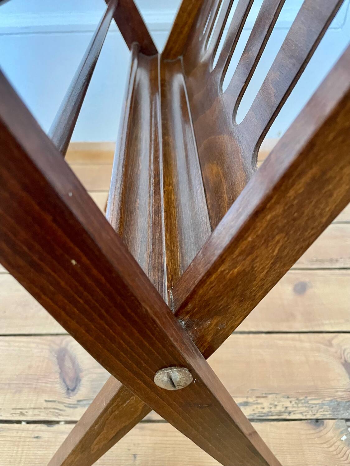 Scandinavian vintage magazine rack