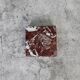 Madeji – Red Square Natural Marble Coasters - set of 4