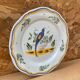 Old quimper henriot ceramic plate vintage bird decor #b190