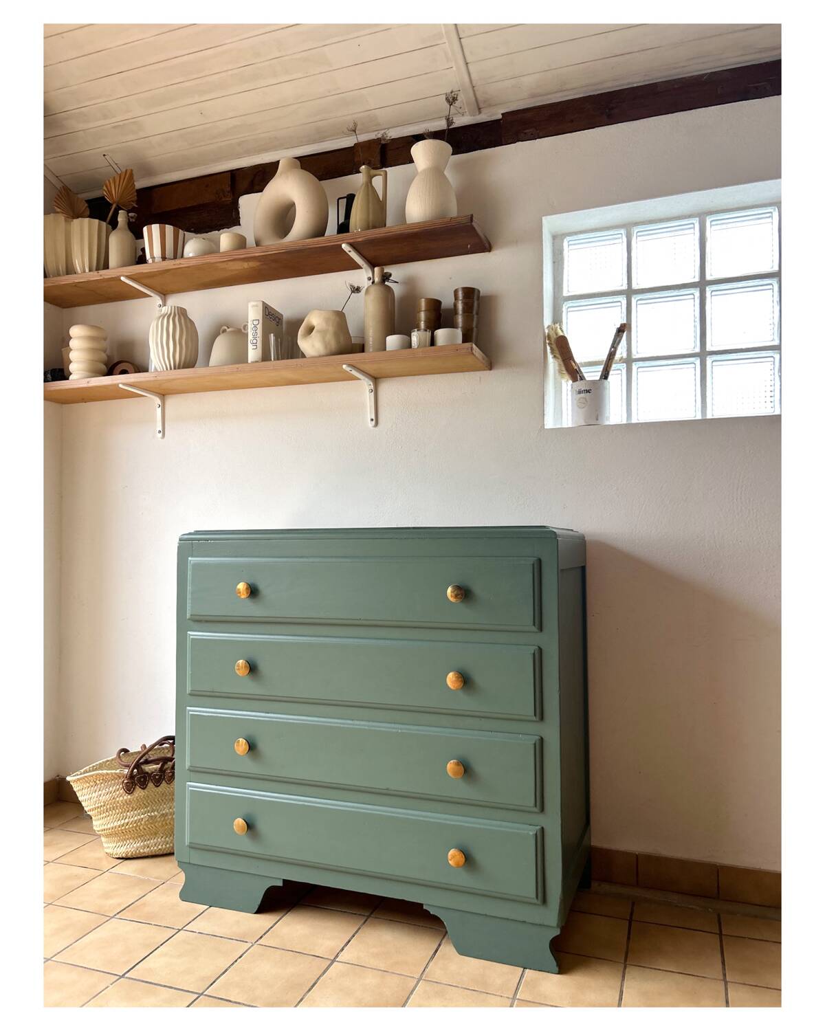Renovated vintage chest of drawers