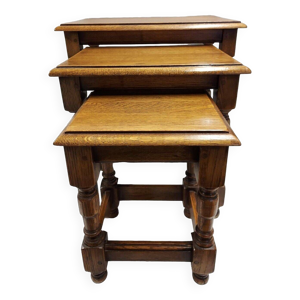 tables gigognes en chêne