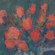 Painting by Nagao Usui: "Bouquet of Red Flowers"