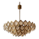 Faceted glass chandelier brass Jaroslav Bejvl Kamenický Šenov 1960s Czechoslovakia