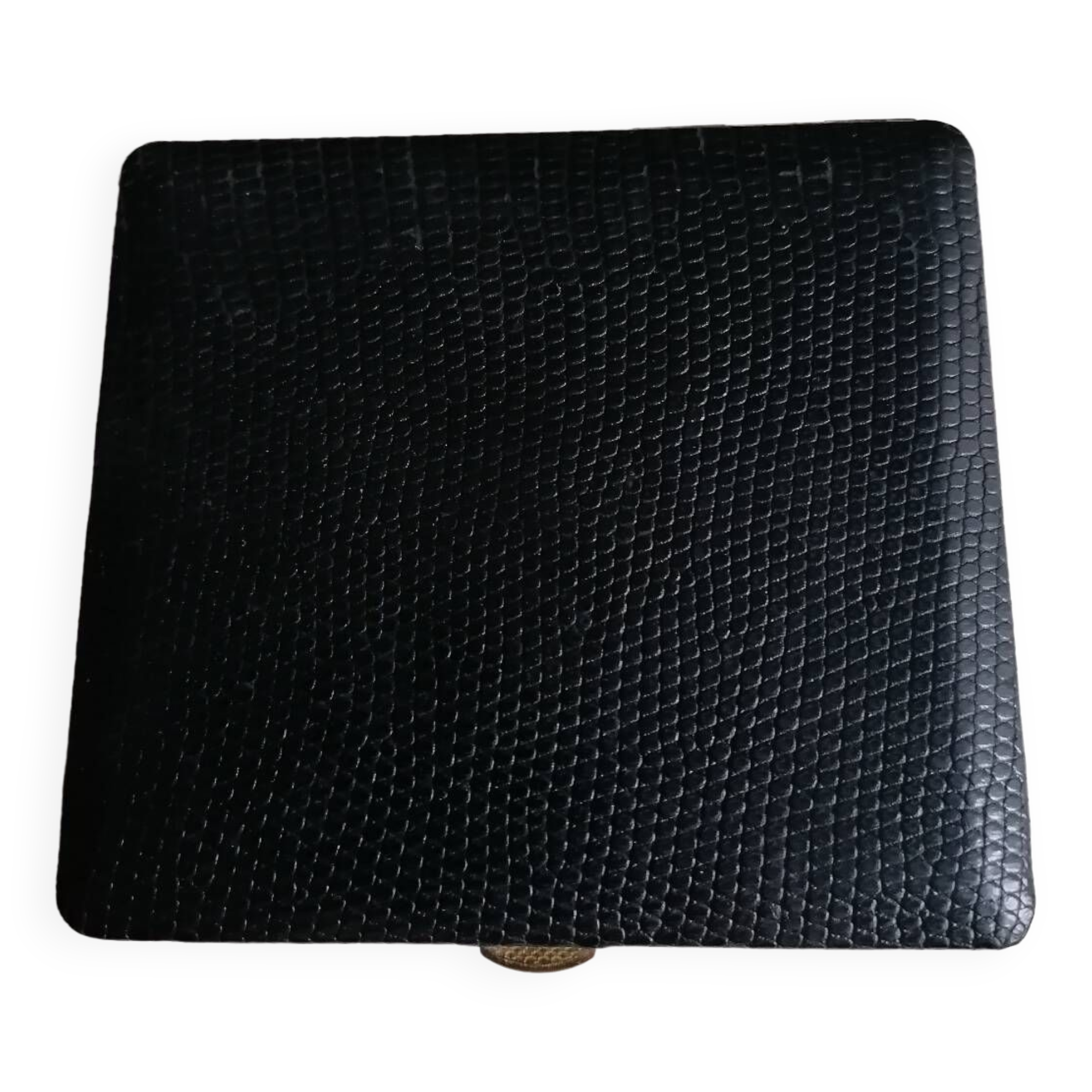 Vintage black longchamp leather cigarette case