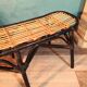 Banc rotin 2 places 1980s