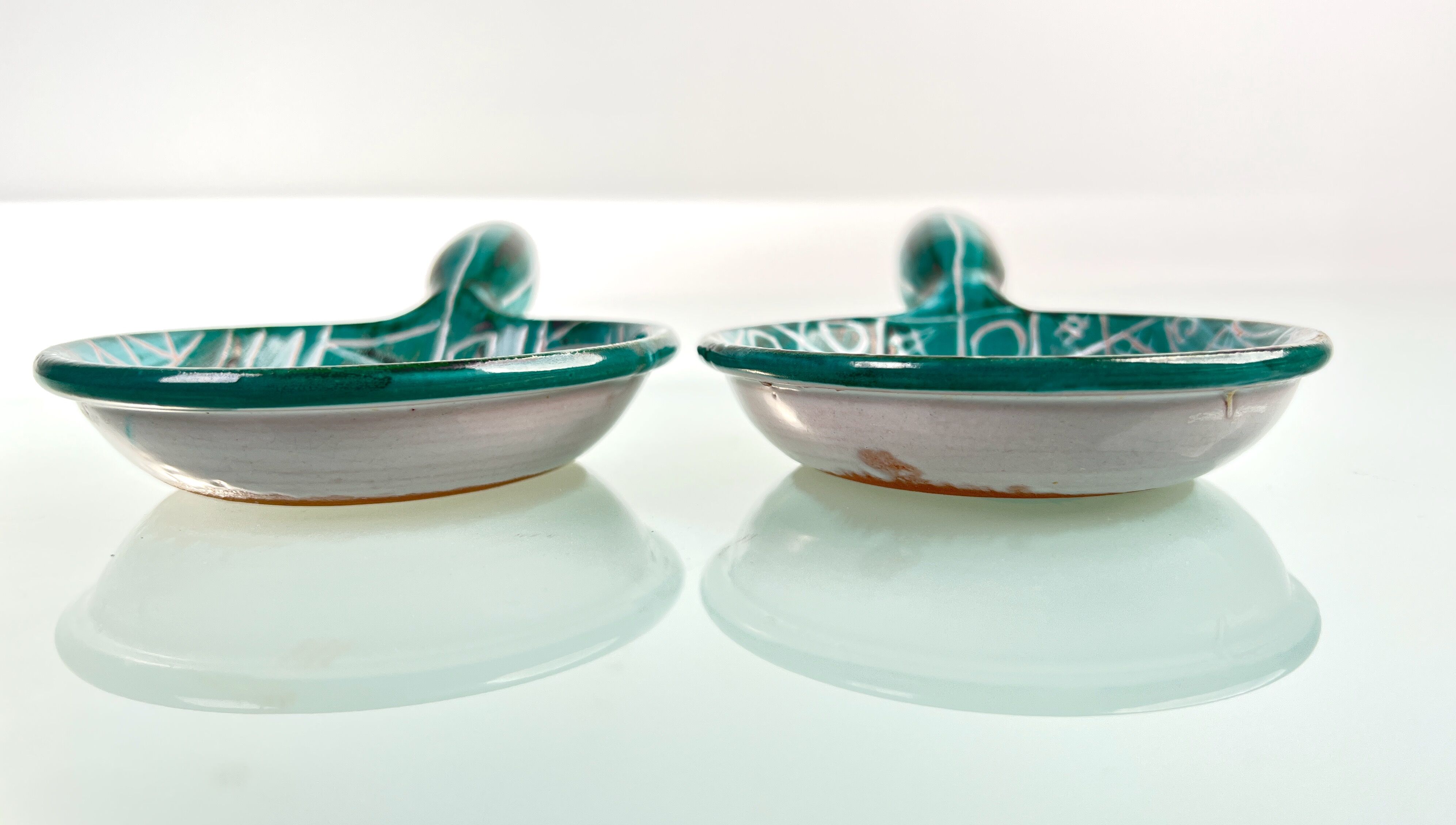 Pairs of ceramic pans by Robert Picault