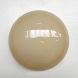 Opaline glass beige ceiling or wall lamp, 1950s