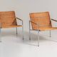 Early pair of modernist “SZ01” arm chairs by Martin Visser for Spectrum