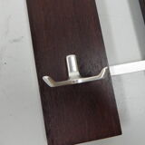 Vintage wall coat rack with 8 hooks and hat shelf