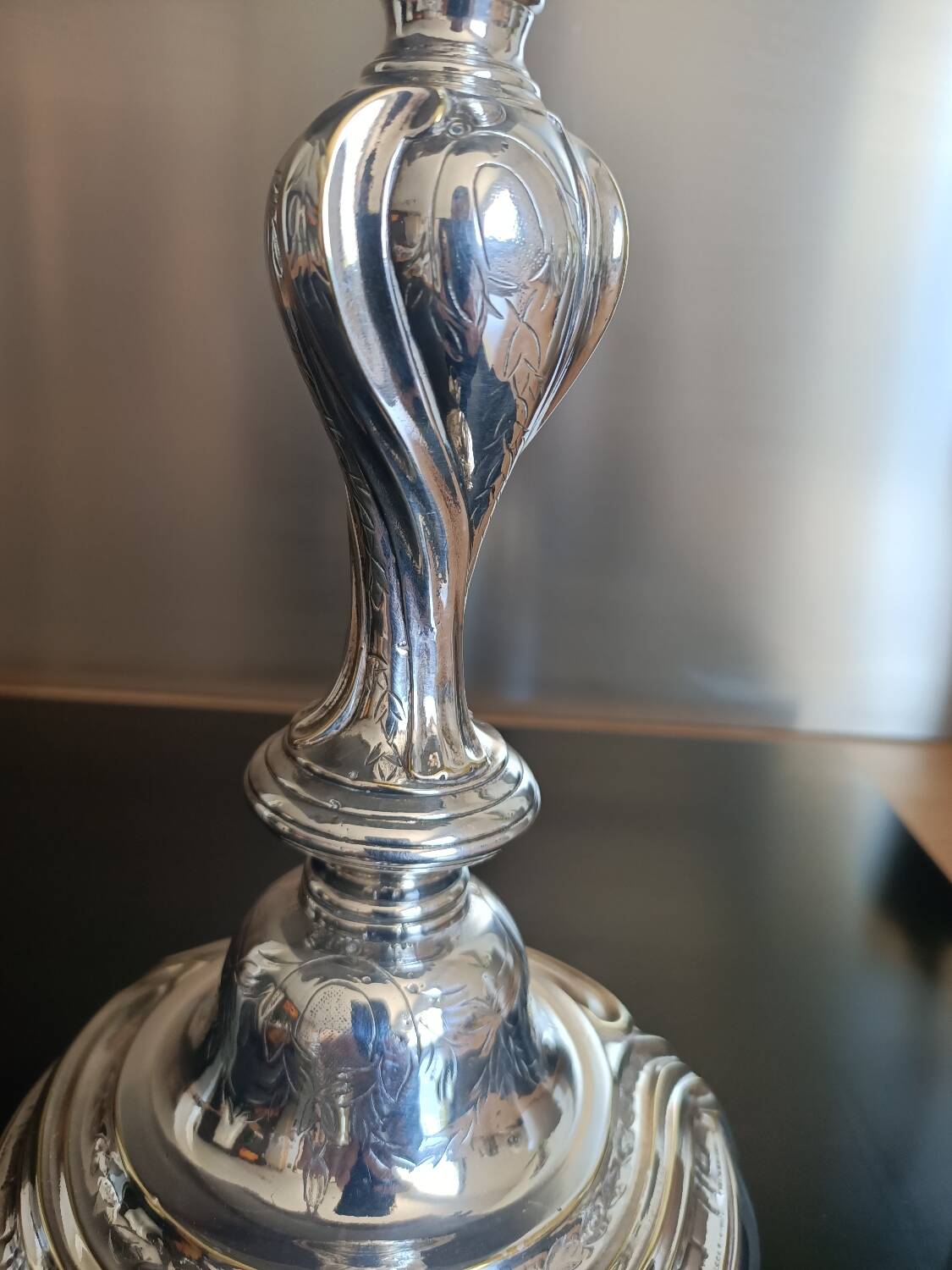 Louis XVIIIth century silver candlestick