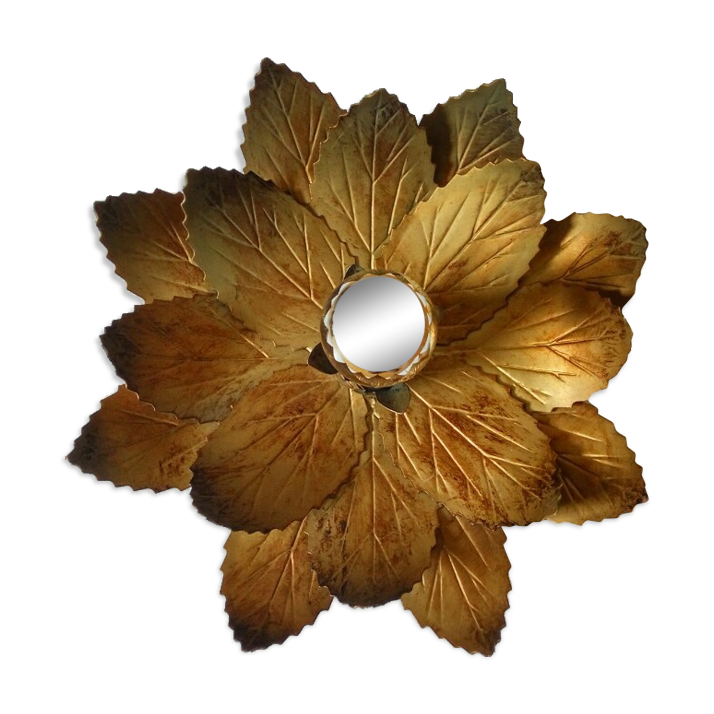Vintage flower wall lamp