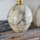 Pair of art deco wall lamps in marbled opaline