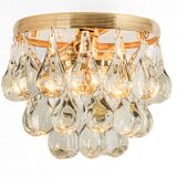 Small Murano glass ceiling pendant in the shape of a drop by C.Palme, Germany, 1970s.