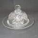 Webb Corbett crystal butter dish / vintage