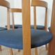 Set of 7 Vintage Calligaris Dining Chair: 1990s Italian Wooden Artek Style