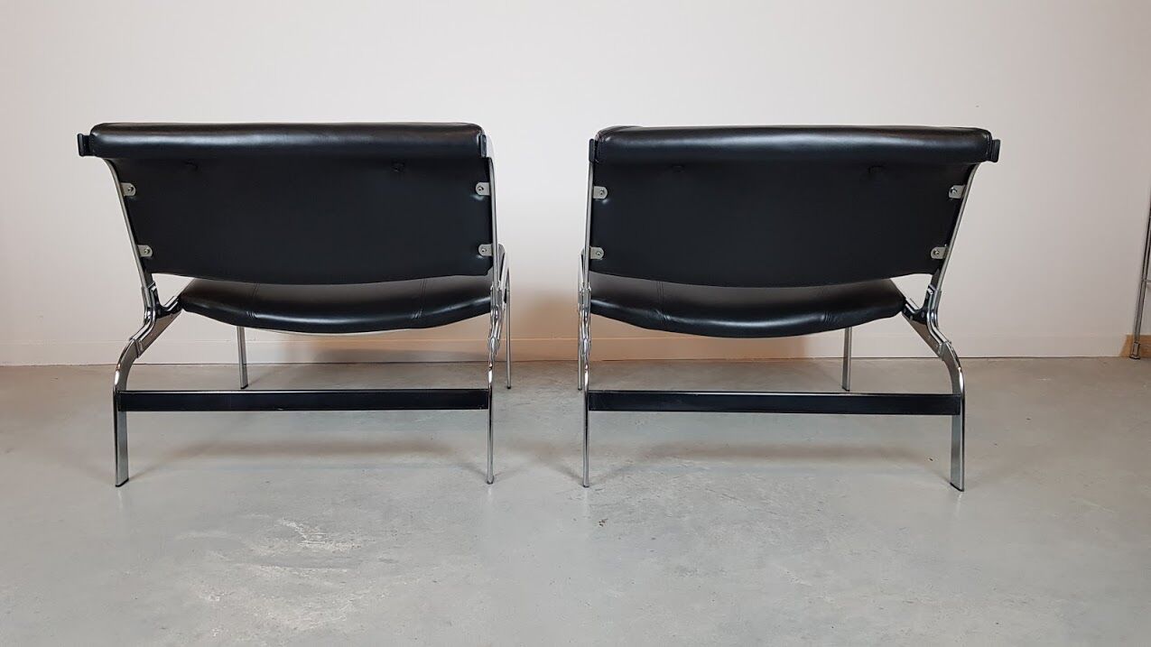 Paire de fauteuils Whist par Olivier Mourgue