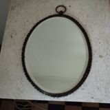 Old beveled glass mirror