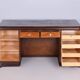 Art Deco Czechia Writing Table in Oak and Ash, 1930s