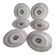 6 pierced dessert plates Portugal