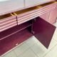 ROBERTI RATTAN PINK/PURPLE SIDEBOARD - ITALY 1990'S