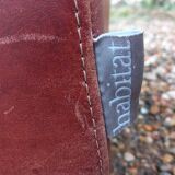 Pair of leather club chairs