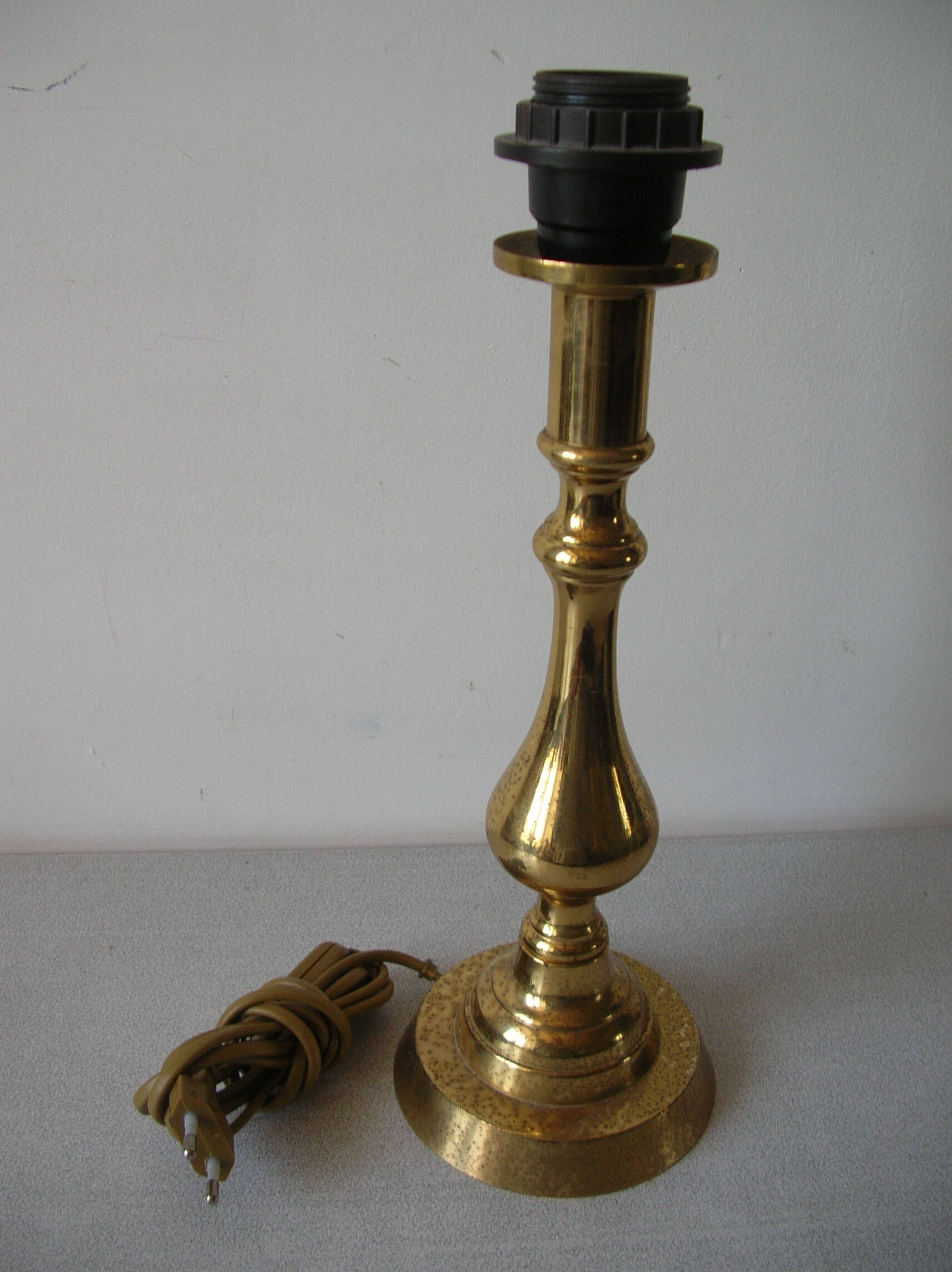 Brass, bronze bedside lamp
