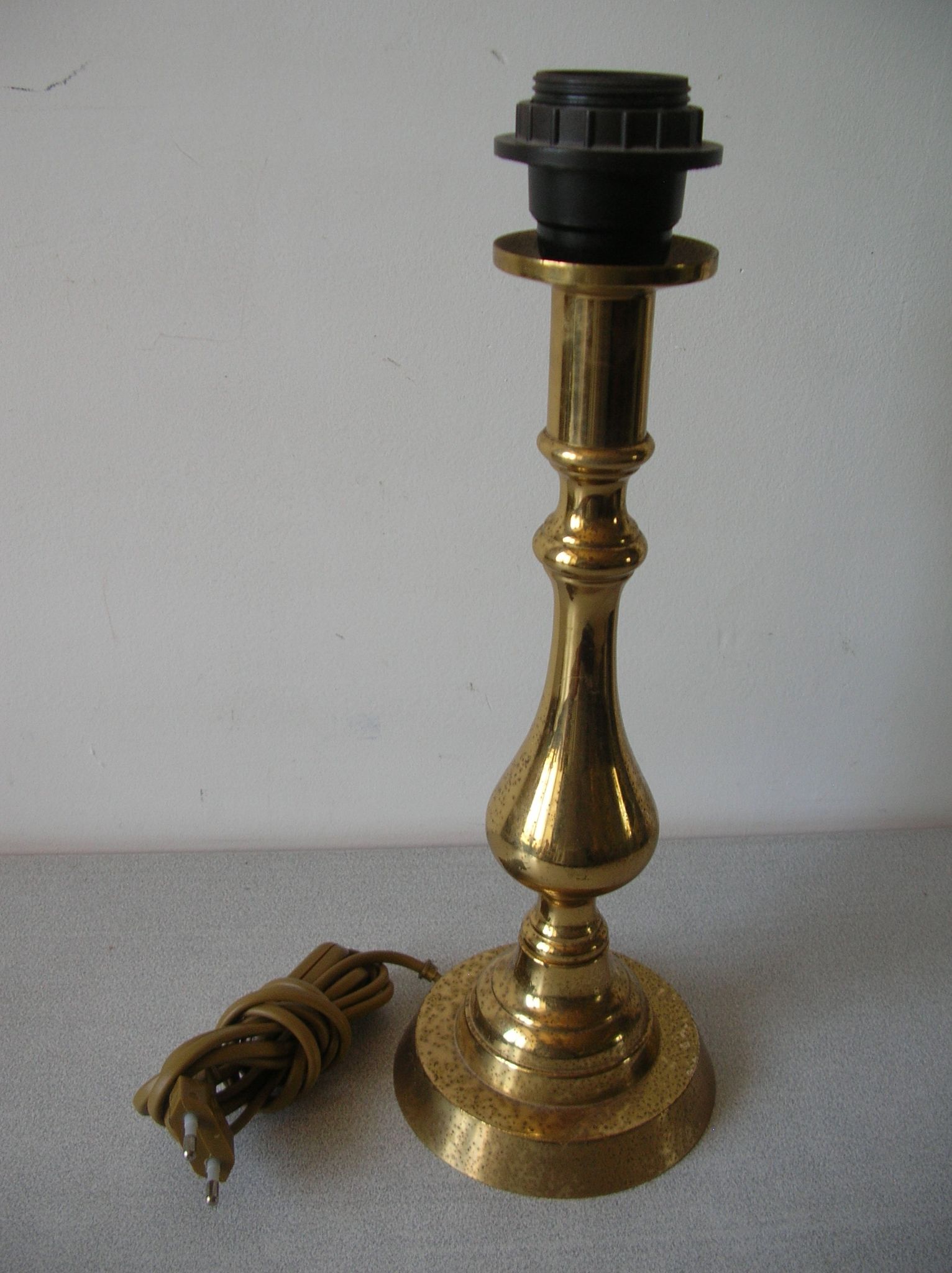 Brass, bronze bedside lamp