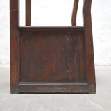 Fauteuil coffre en bois, XIX ème