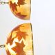 Italian design hanging lamps resin and leaves, 1970s 1980s