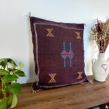 Coussin berbère mauve Sabra