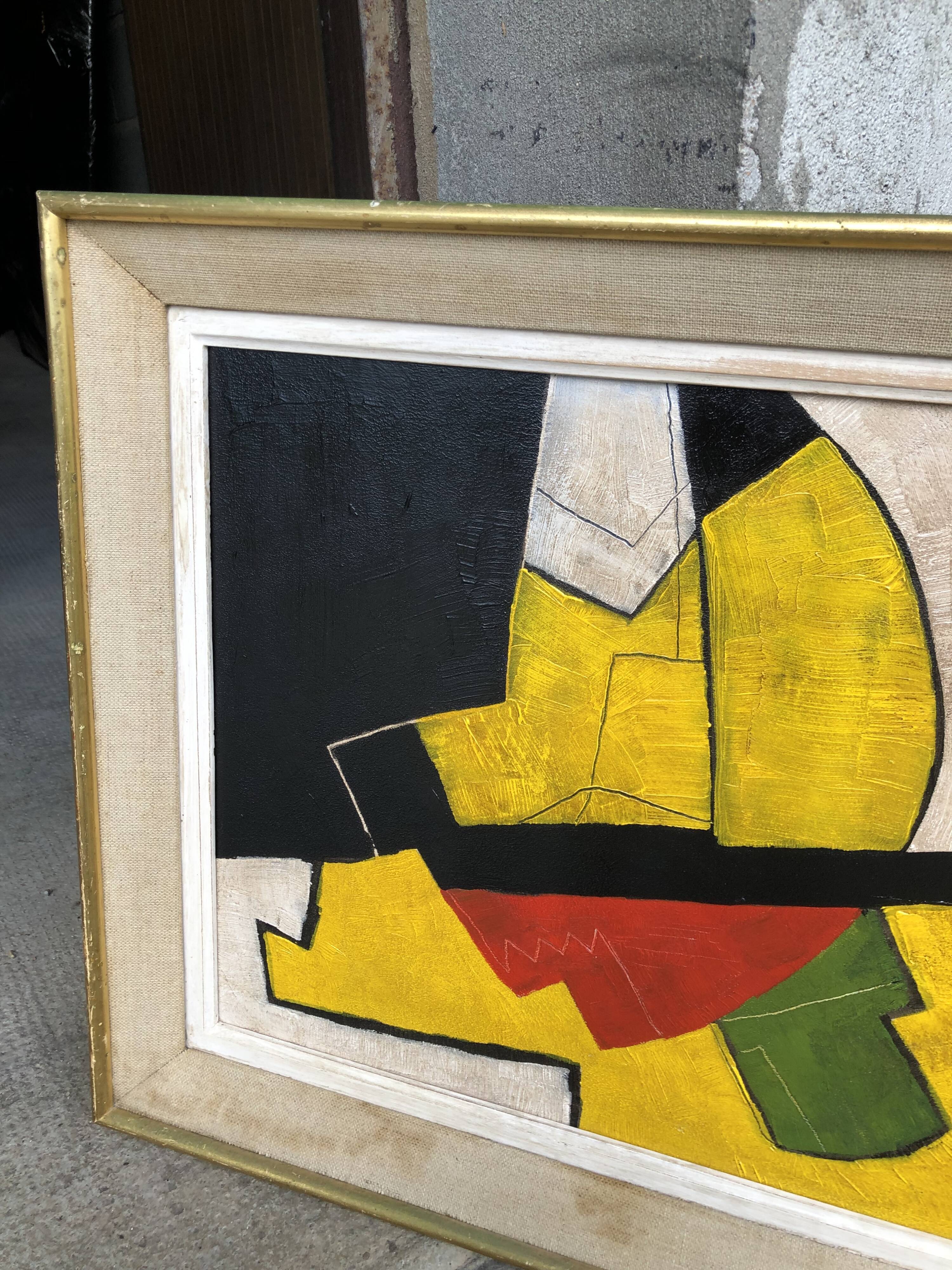 Abstract oil painting