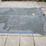 Cowhide color auburn and white 200x200cm