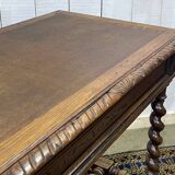 Henry II oak desk table from the early 20th century