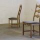 Chaises en chêne à dossier haut / échelle de style Henning Kjærnulf, années 1960, ensemble de 4
