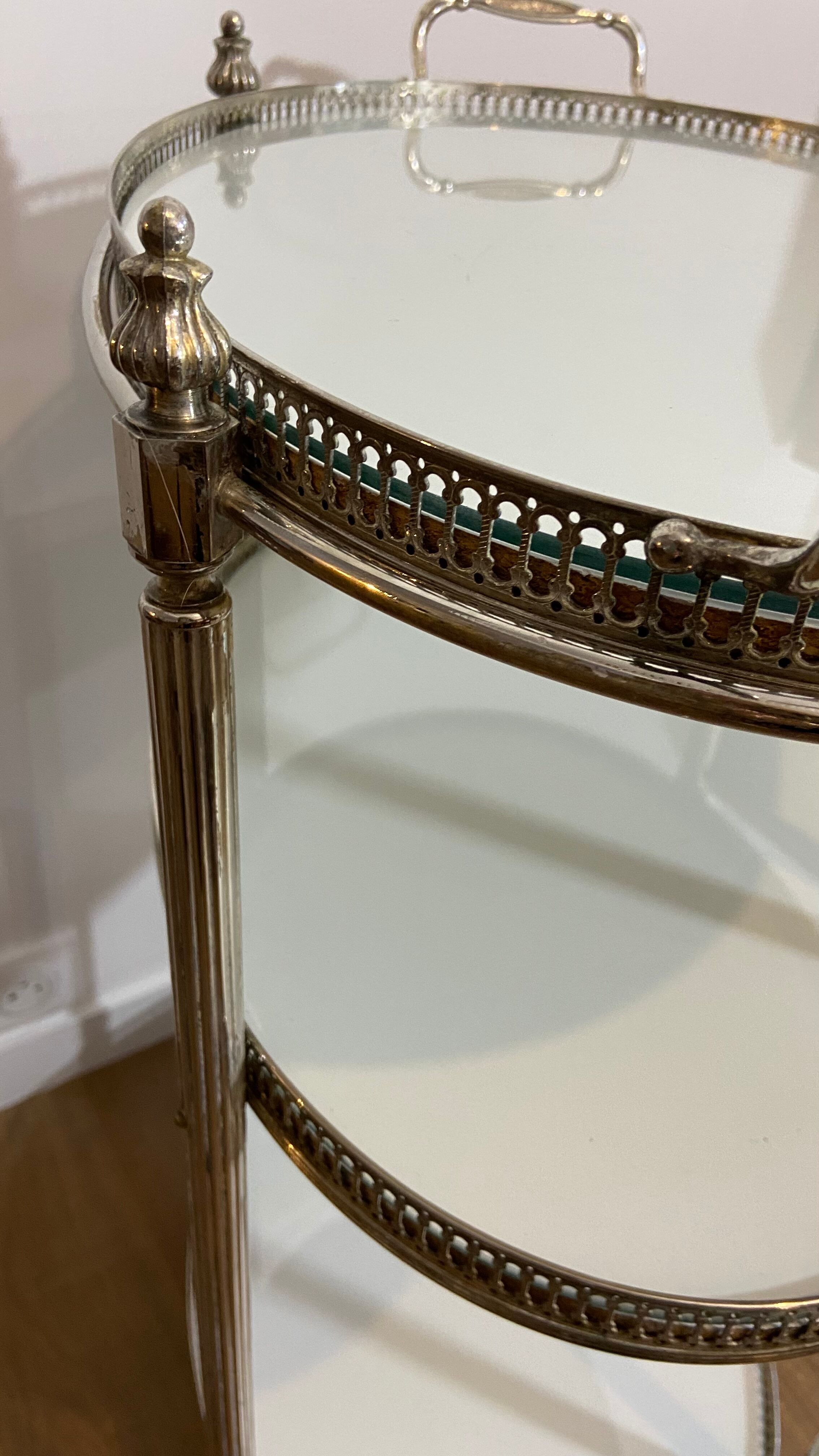 Oval roller serving table 1960/70