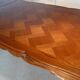 Extendable rectangular table Regency style in solid oak