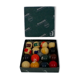 American billiard balls, ARAMITH, vintage.