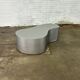 Table basse en acier inoxydable de forme organique