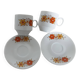 Set of 2 vintage Bavaria cups and 2 saucers.