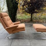 Fauteuil Swing et ottoman Reinhold Adolf  Hans-Jürgen Schräpfer Cor 1970