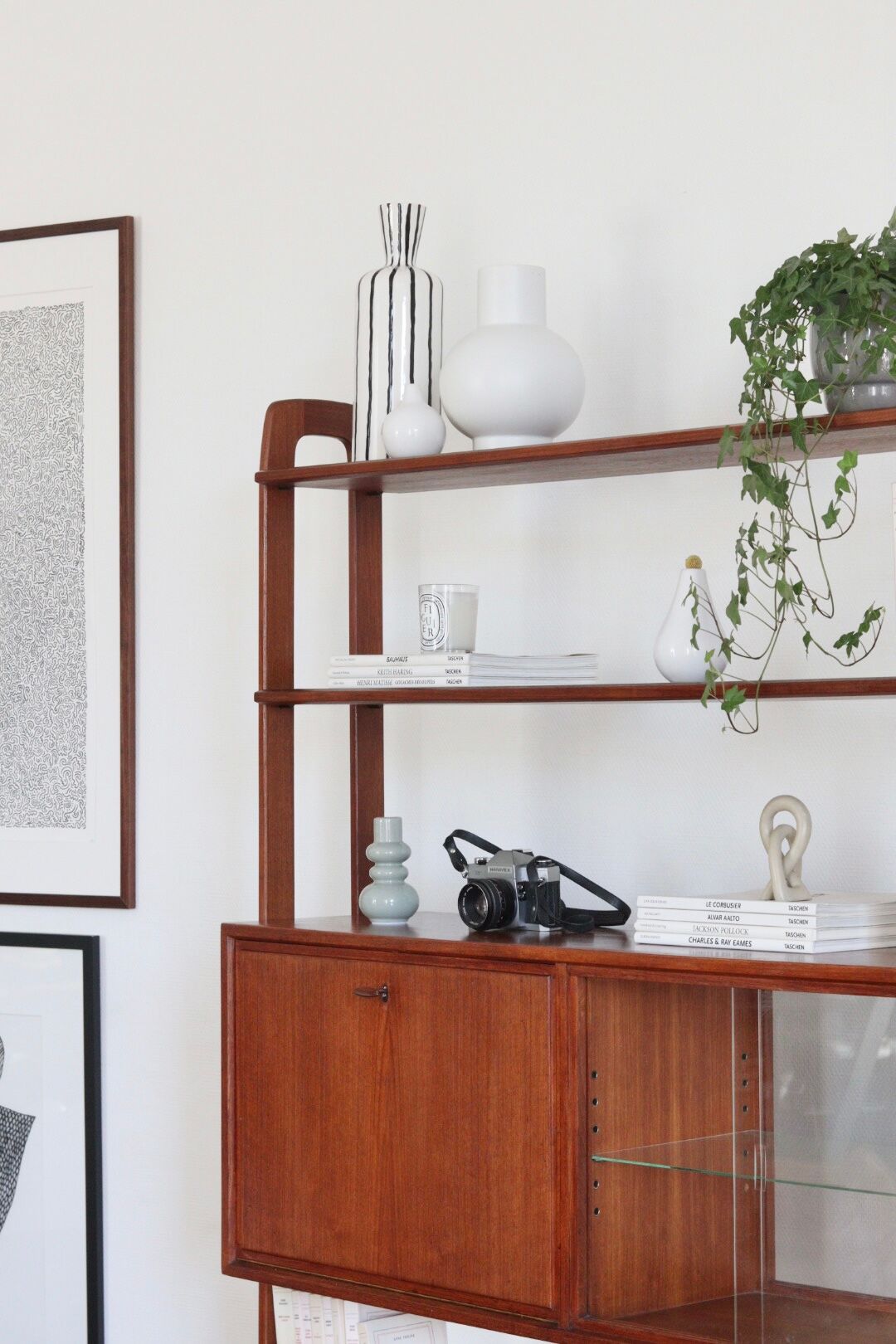 Vintage teak bookcase
