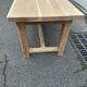 Renovated 19th-century solid oak extendable farmhouse dining table 200cm